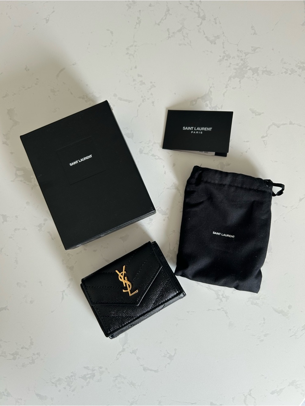 Saint Laurent (YSL) Tri Fold Wallet